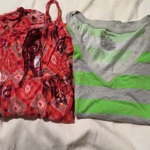 size 7/9 MEDIUM JUNIORS BUNDLE OF TWO NO BOUNDARIES TOPS LOT1124